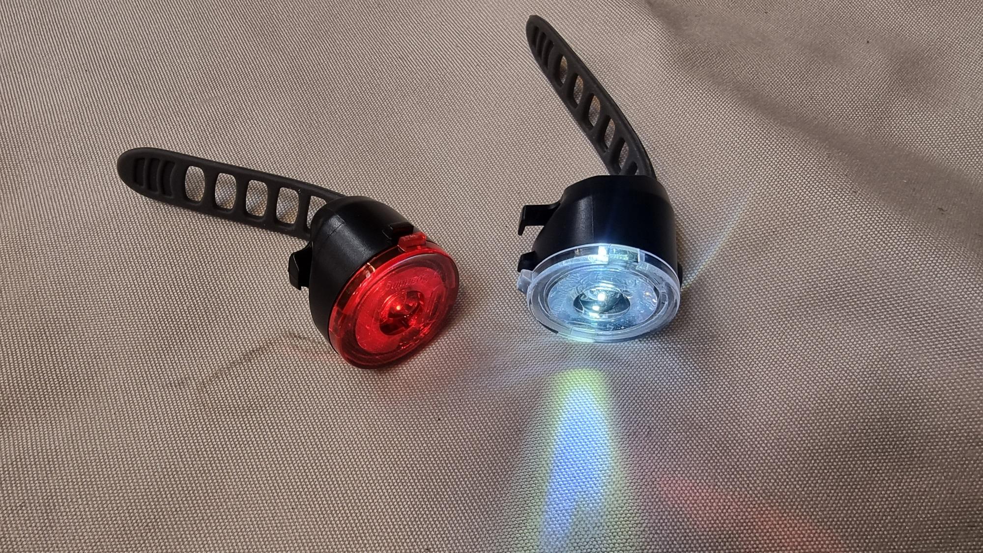 Cykel lygte hvid/rød