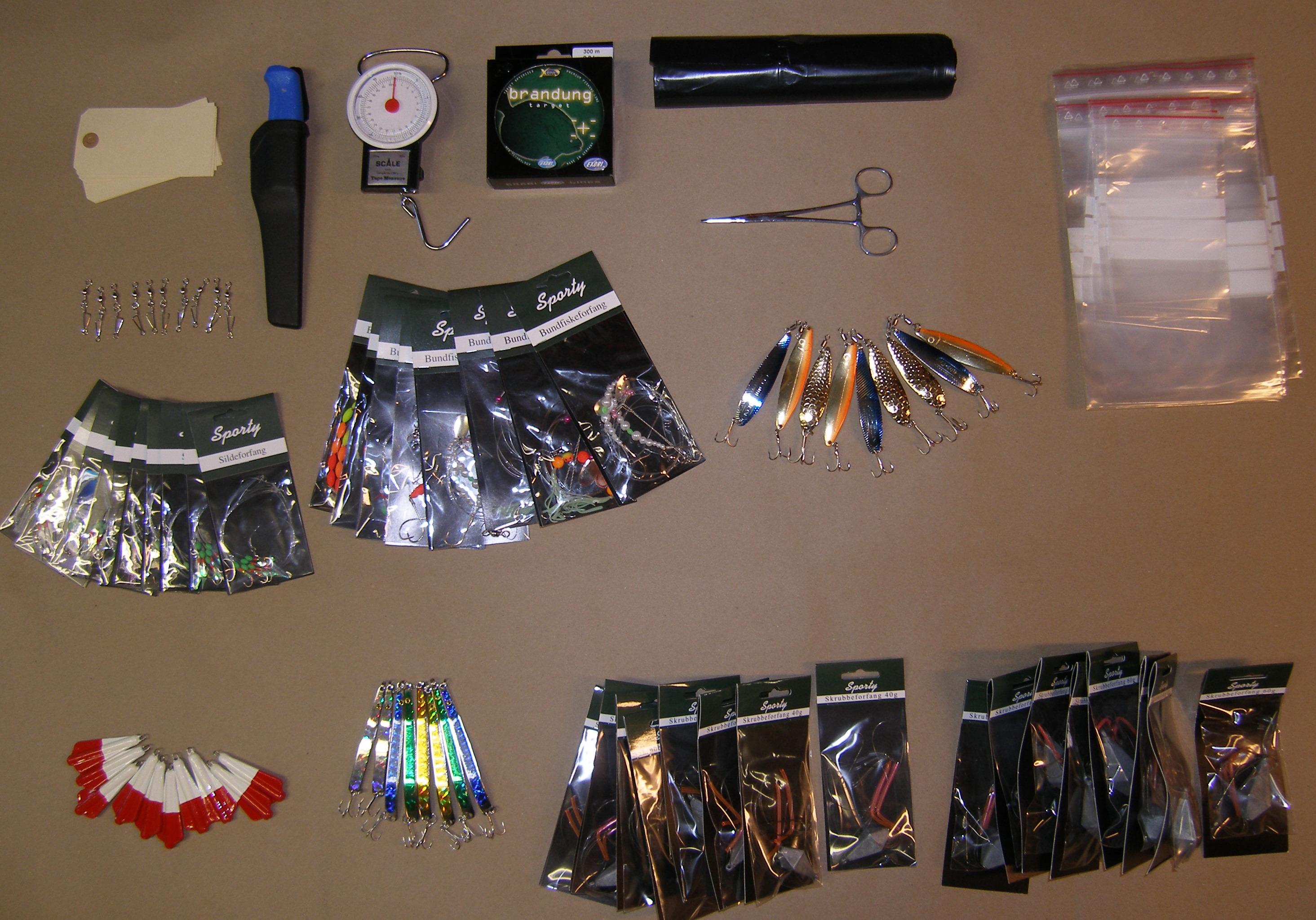 Fiskekasse/sæt kyst og hav